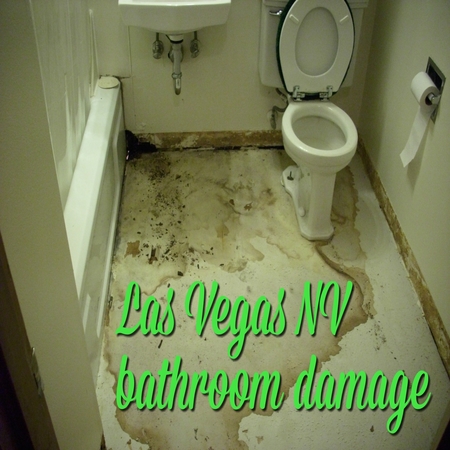 Las Vegas NV bathroom damage