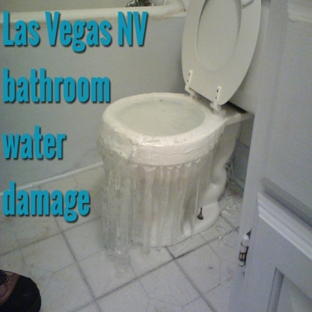 Las Vegas NV bathroom water damage