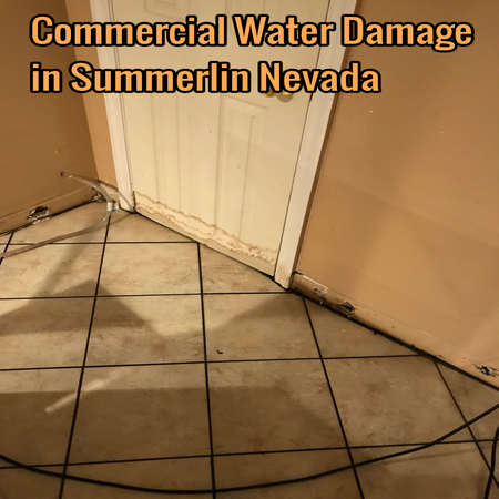 Commercial Water Damage in Summerlin Nevada