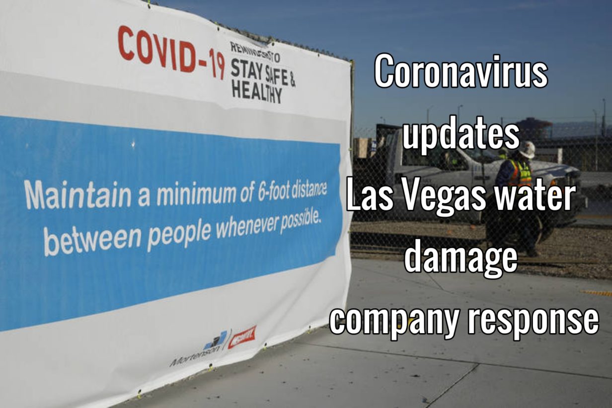 Coronavirus updates Las Vegas water damage company response